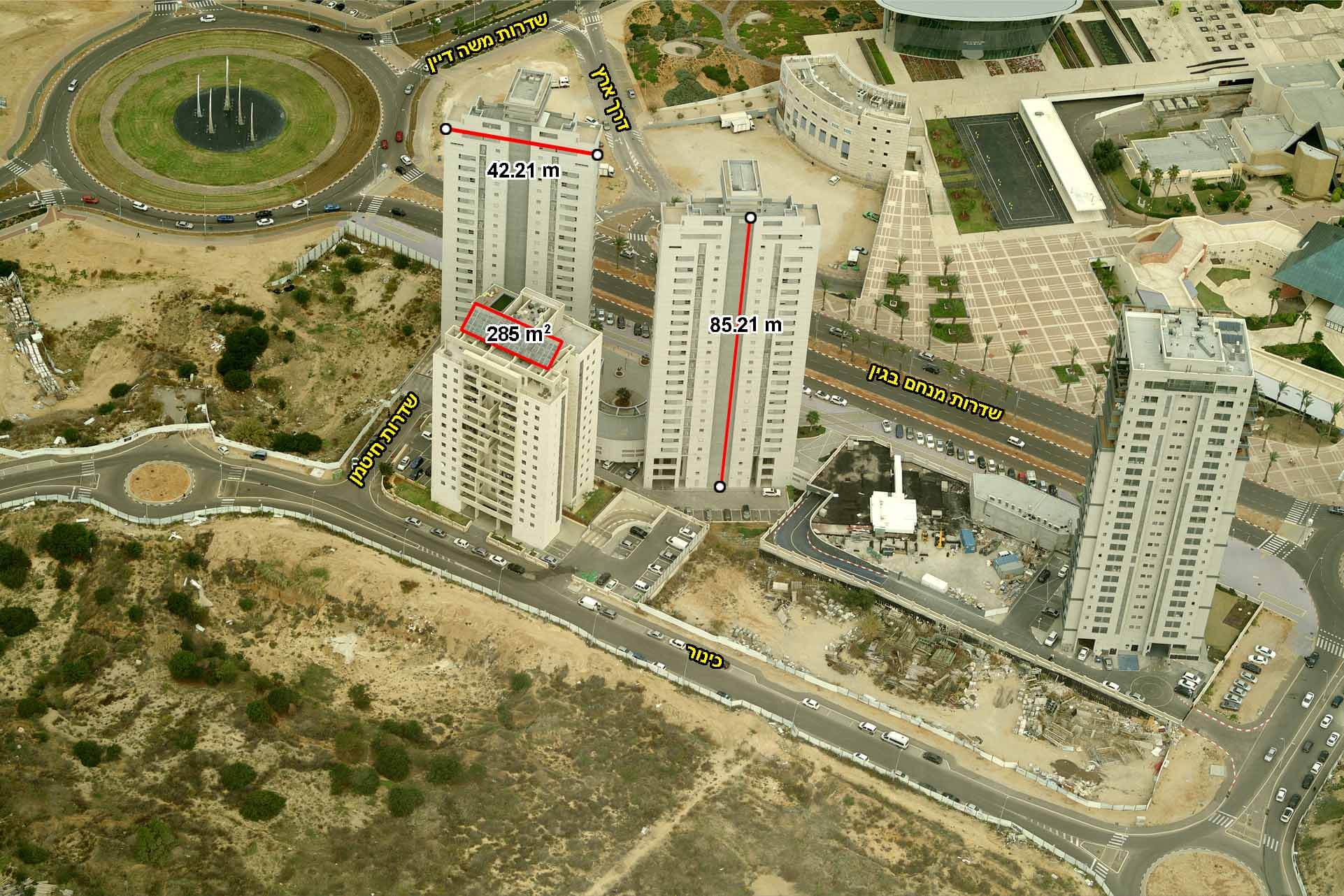 מדידה על גבי הצילומים של גבהים, מרחקים ושטחים מדידה על גבי הצילומים של גבהים, מרחקים ושטחים